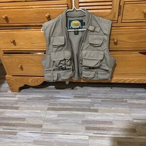 Cabela's Khaki Utility  multi pocket Vest